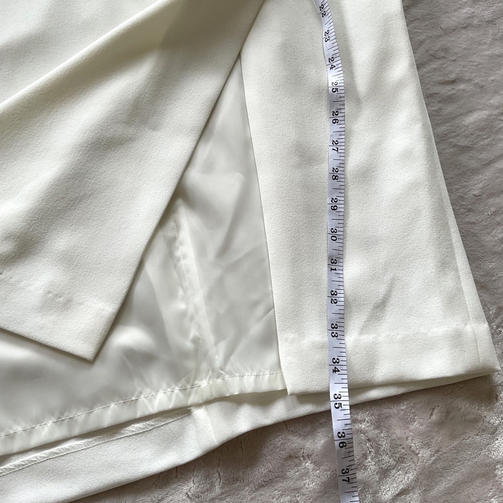 Le Suit Womens Belted 3/4 Sleeve Jacket Maxi Skirt Suit Vanilla Ice 12 NEW* - Picture 15 of 15